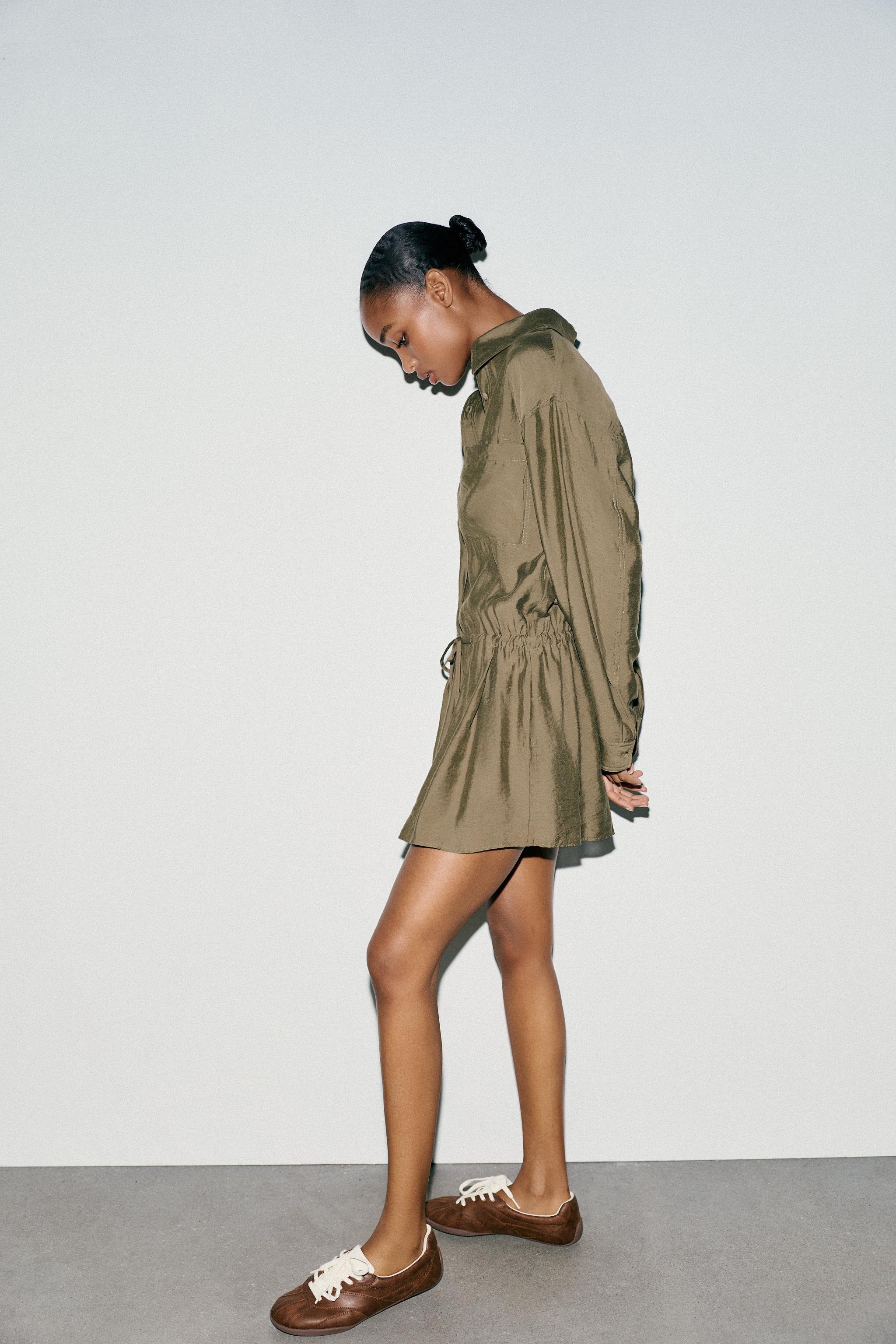 FLUID SHORT SHIRT DRESS